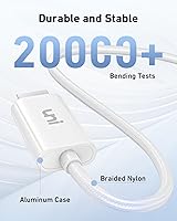 Vista 6 de uni Cable USB C a HDMI de 6 pies (4K @60 Hz), cable USB tipo C a HDMI, Thunderbolt 4/3 compatible con iPhone 15 Pro/Max, MacBook Pro/Air 2023, iPad