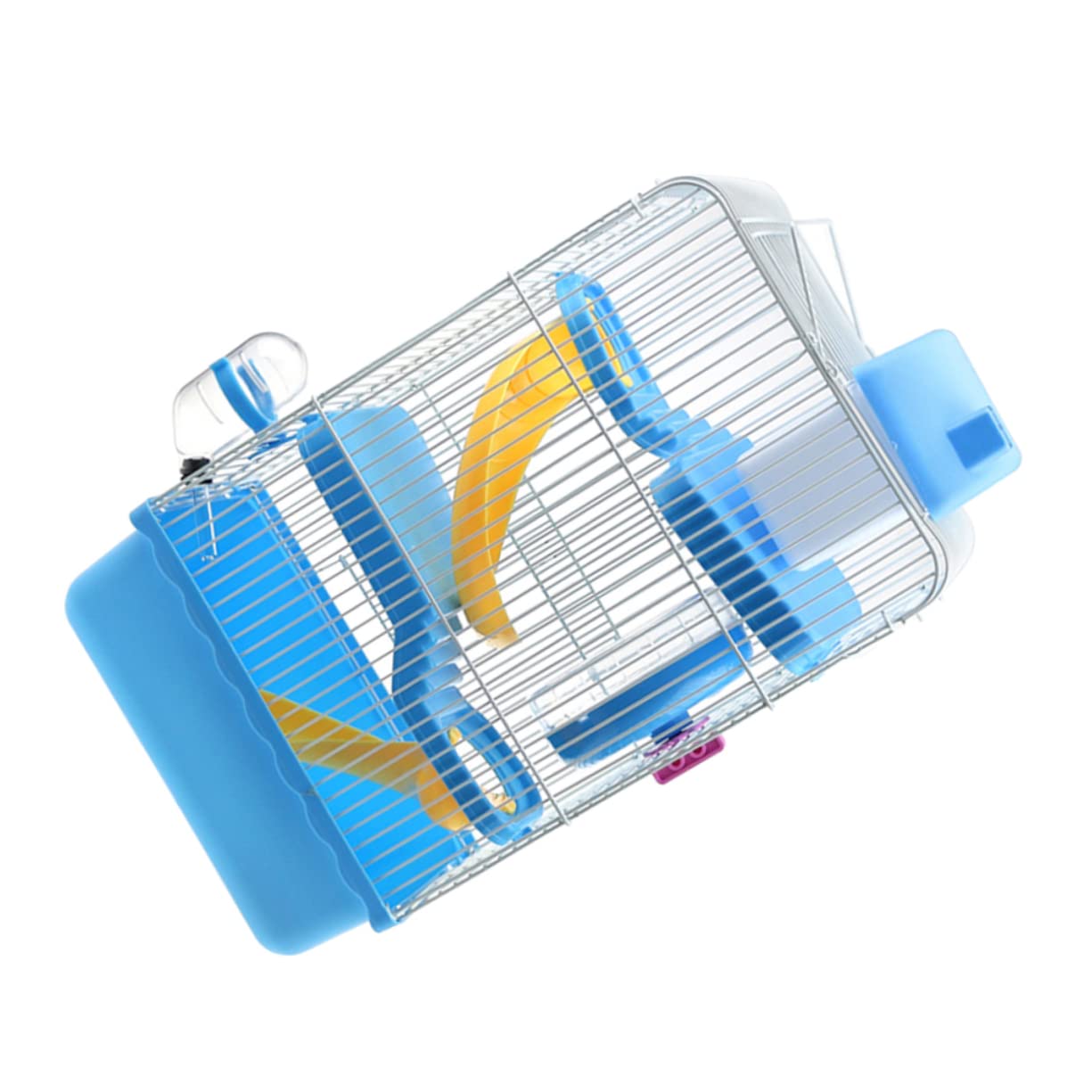 Cage pour hamsters à trois niveaux avec roue exercice Gatuida