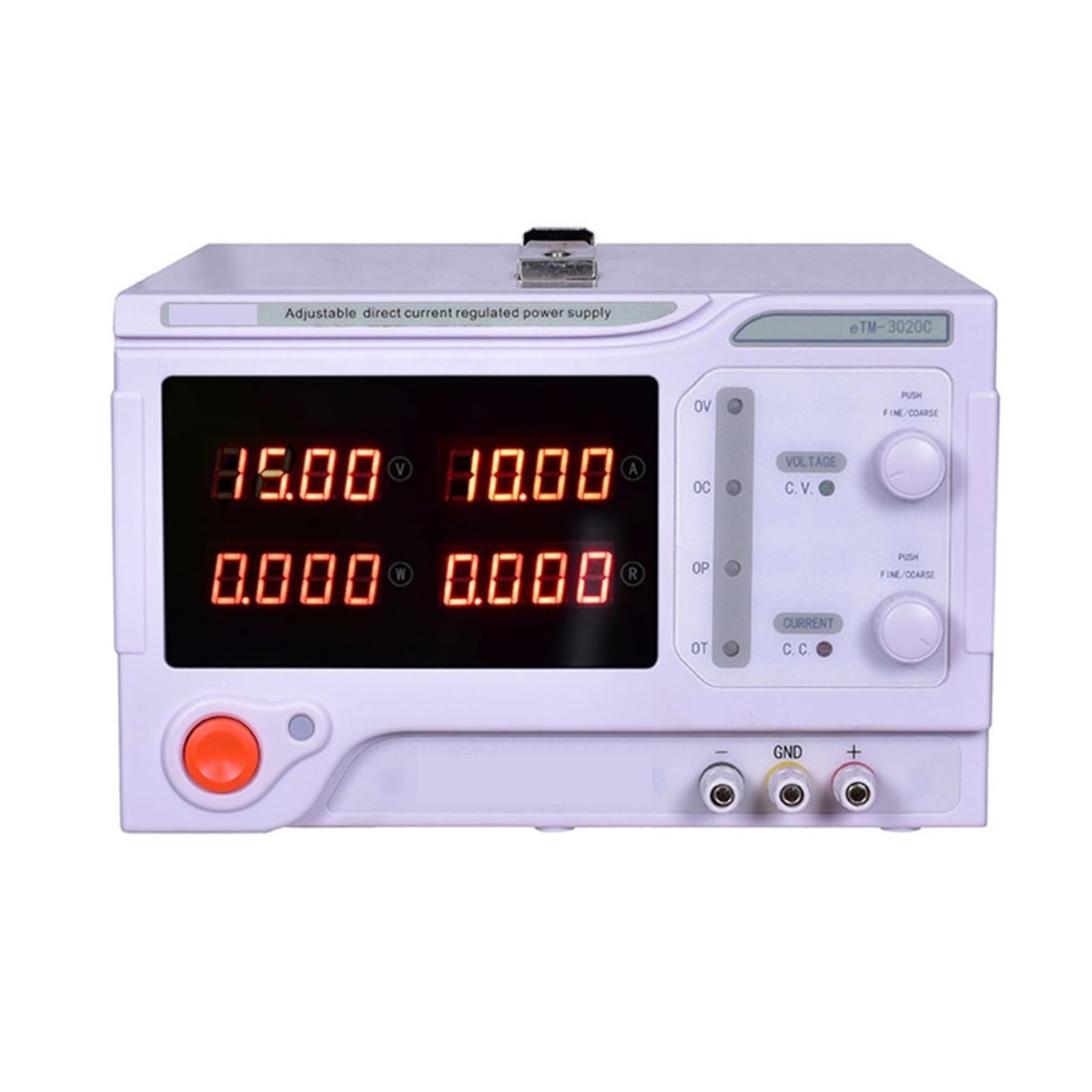Fuente de alimentación variable, ETM-1005C/1560C/2050C/3020C/3030C/3050C/3060C/3080C 0~100V Fuente De Alimentación CC Conmutada Doble Perilla(ETM-2050C(20V 50A))