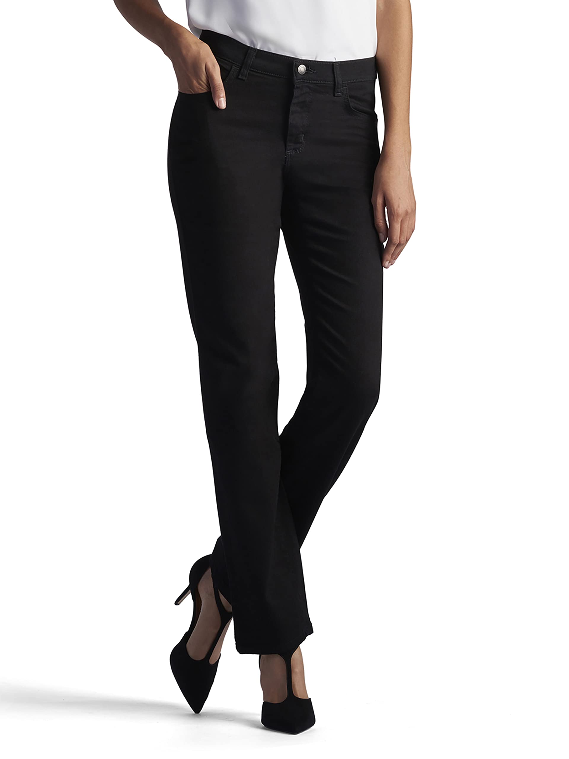 LeeWomen's Petite Relaxed Fit Straight Leg Jean