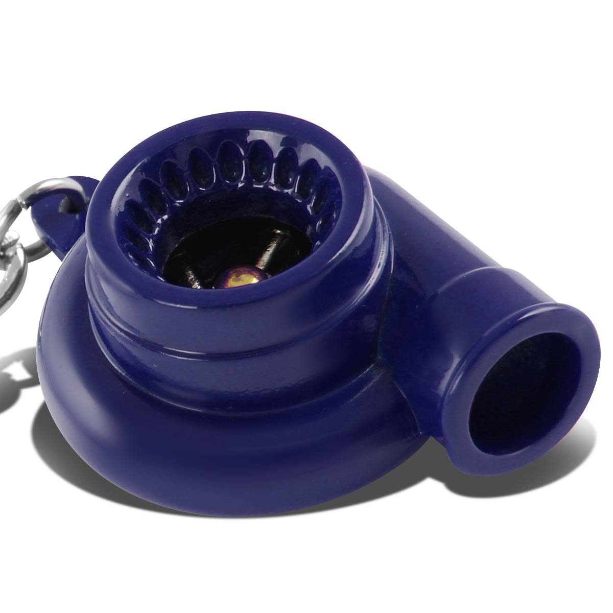Auto Dynasty Minituare Spinnable Turbocharger Compressor Key Chain (Blue Coated)