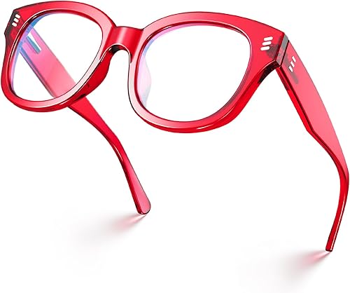 VISOONE Lentes de bloqueo de luz azul con antideslumbramiento de computadora para juegos, lectura, mujeres y hombres, multicolor