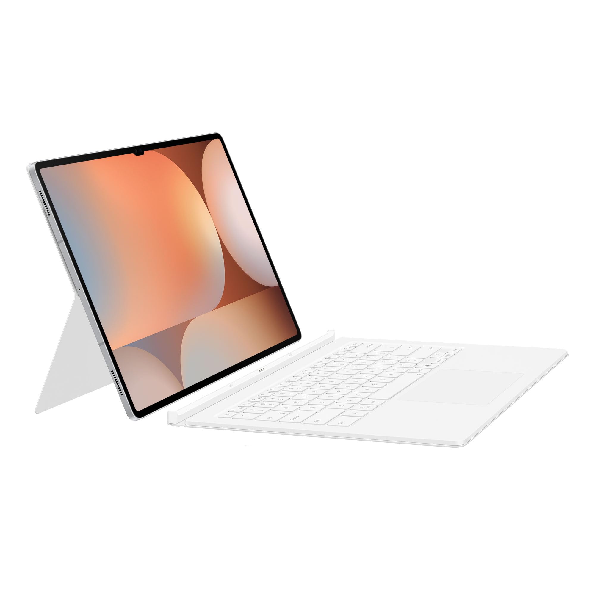 Samsung Book Cover Keyboard Custodia per tablet con tastiera retroilluminata per Galaxy Tab S9 Ultra | Tab S10 Ultra, Bianco