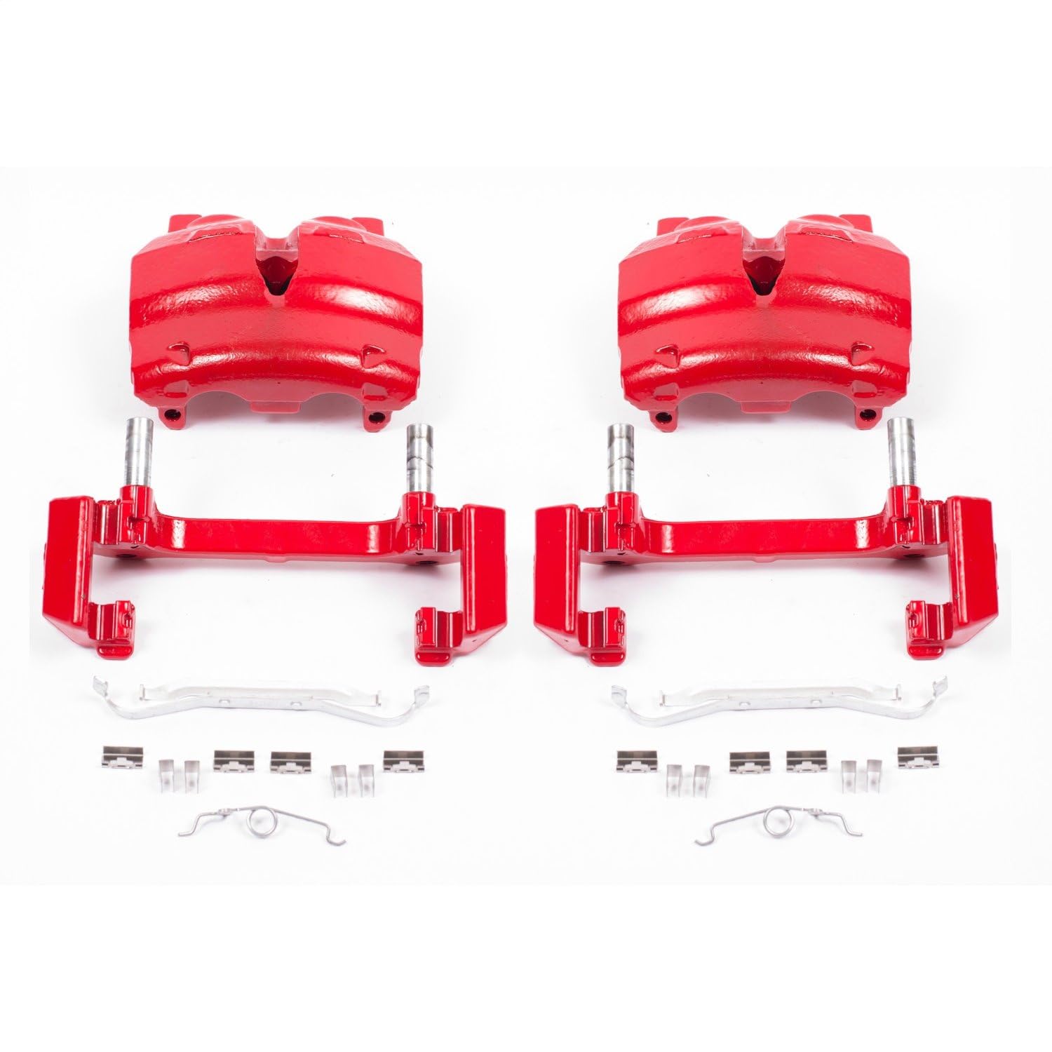 PowerStop Front Red Powder Coated Brake Caliper Pair for Ford Expedition 2003-06 | Lincoln Navigator 2002-06 - High-Temp Brake Caliper Upgrade, S4828