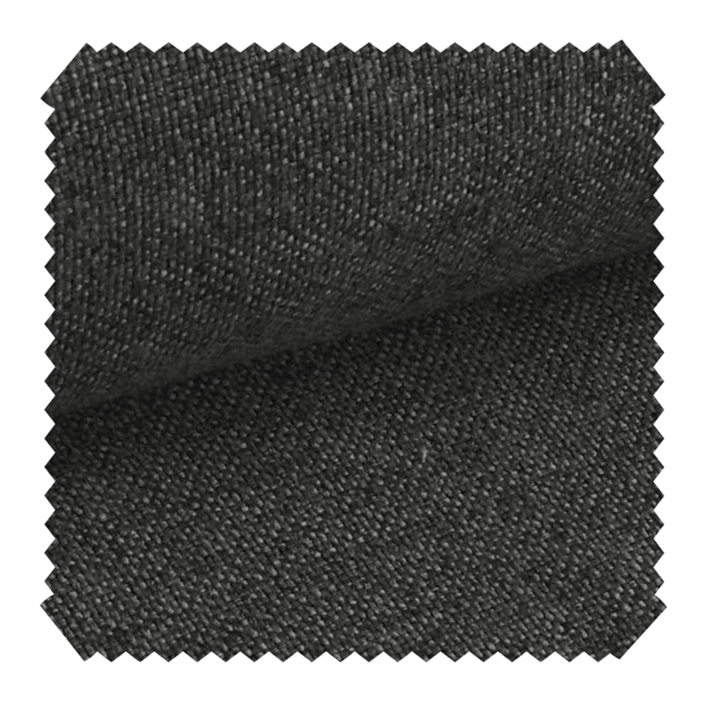novely Möbelstoff Melierter Möbelstoff - Wasserabweisender Polsterstoff - Schwer Entflammbar - Pflegeleichte Meterware 1lfm (04 Graphit Grau)