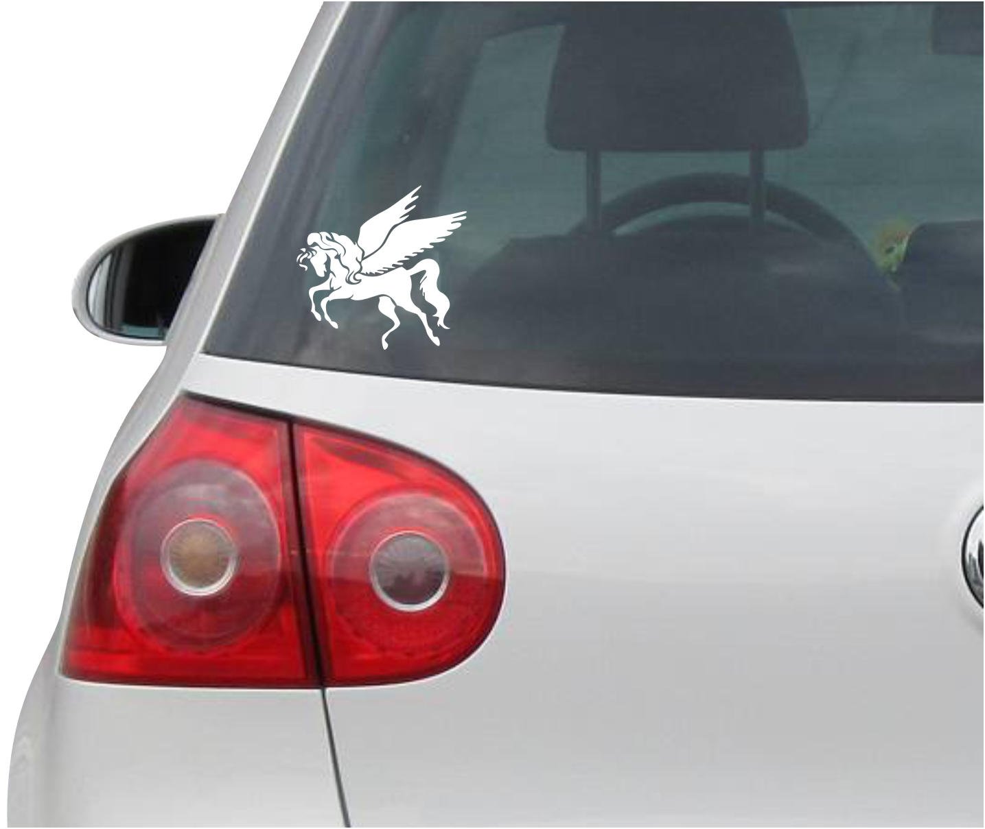 pegasus aufkleber fahrrad INDIGOS UG Auto Winged Pferd weiß - 91mmx88mm - Autoaufkleber - Tuning - Sticker - Heckscheibe - - Motorrad Wie möchtest du uns deine Felge senden?:mit Reifen Bell Super Air MIPS Galaxus