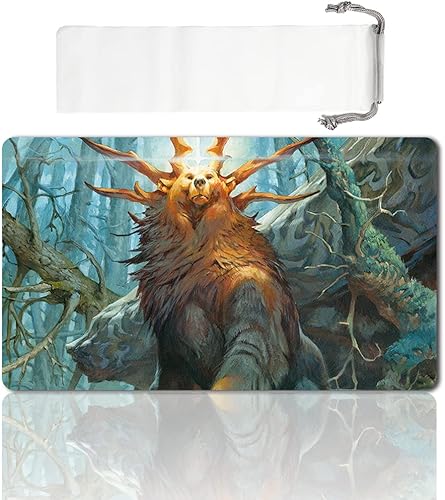 Juego de mesa TCG Playmat tamaño 23.6 x 13.8 in, alfombrilla de mouse compatible con MTG CCG RPG juego de cartas coleccionables (AYULA, Queen Among