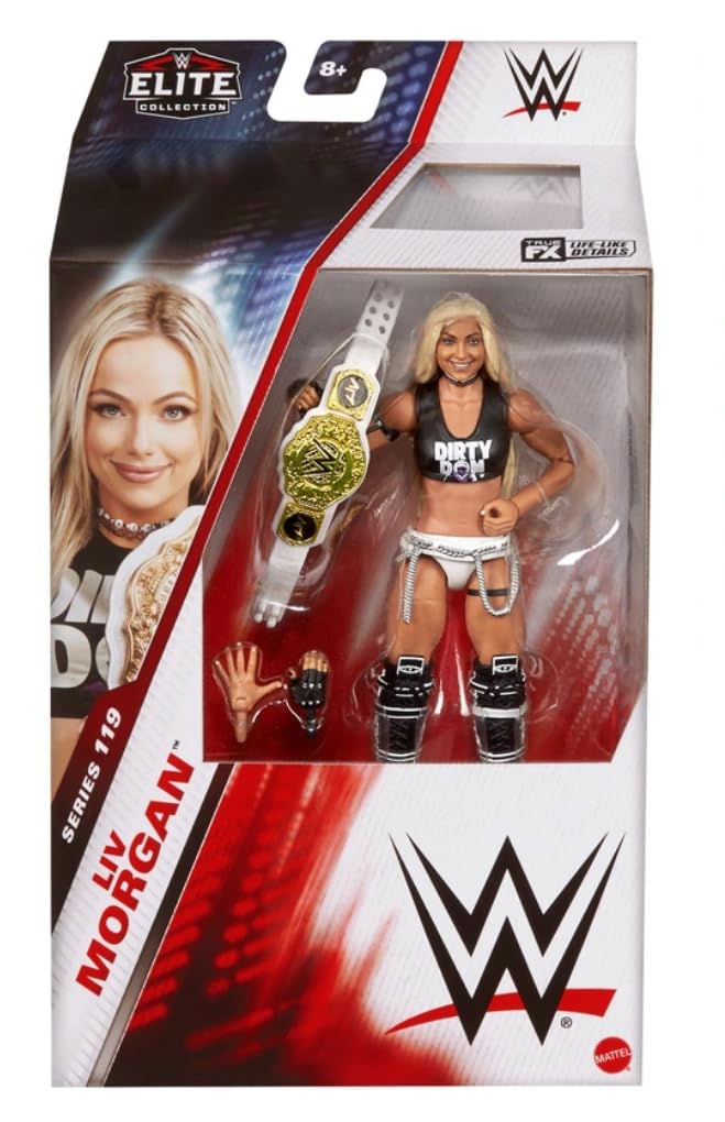 WWE Liv Morgan With Womens Championship Belt Mattel Elite Collection Series 119 - Action figure giocattolo di wrestling