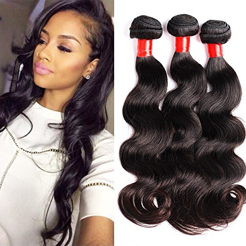 Right Hair Top Quality Virgin Brazilian Hair Body Wave 3 Bundles 16" 18" 20" Natural Color 100% Unprocessed Virgin Human Hair Weaves