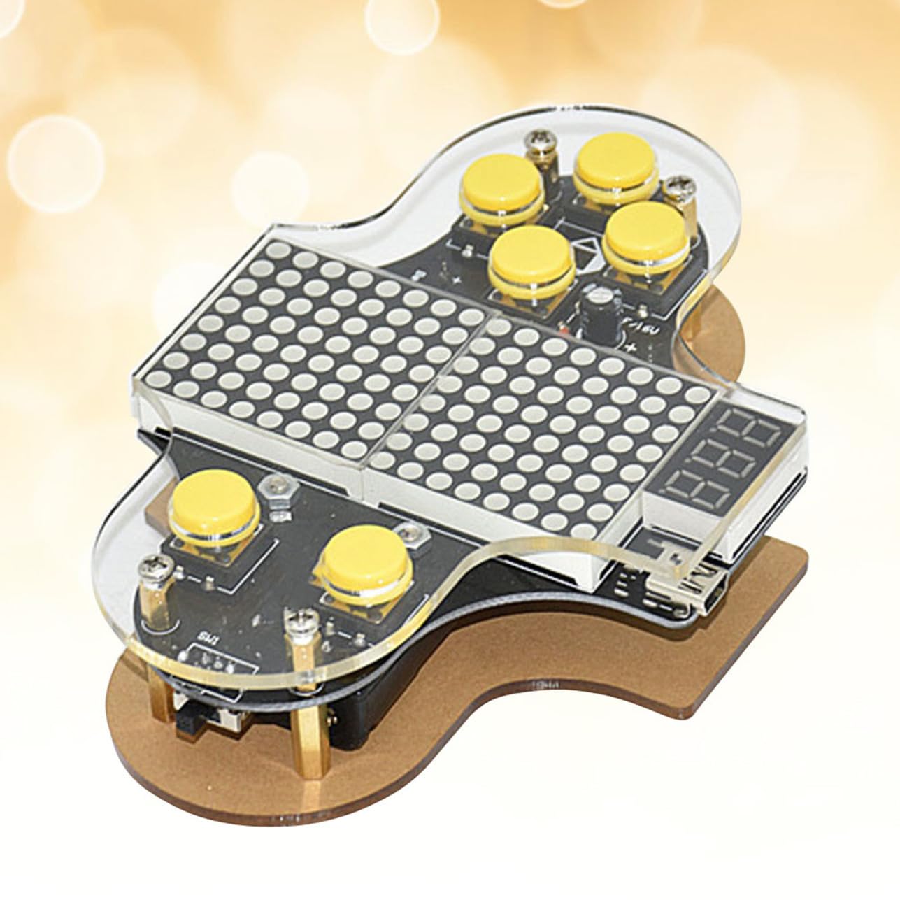 Kit Fai da Te Console di Gioco Elettronica Retrò per Ragazzo Ragazza, Pratica Saldatura con Alimentazione USB e Codici Modificabili, Imparare Programmazione e Elettronica,