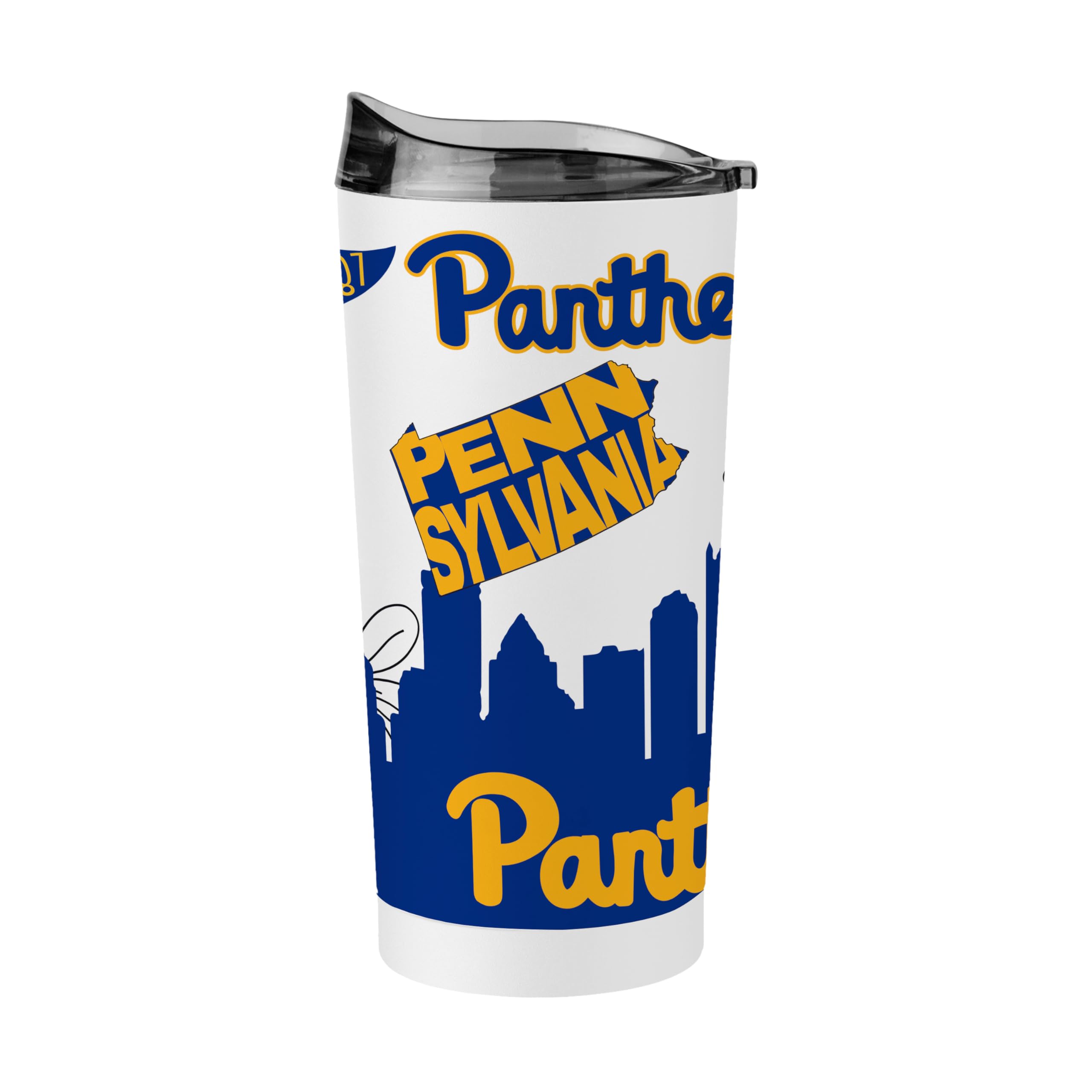 Logo Brands NCAA Native Icons 20 oz Stainless Steel Tumbler – Double Wall Vacuum Insulated