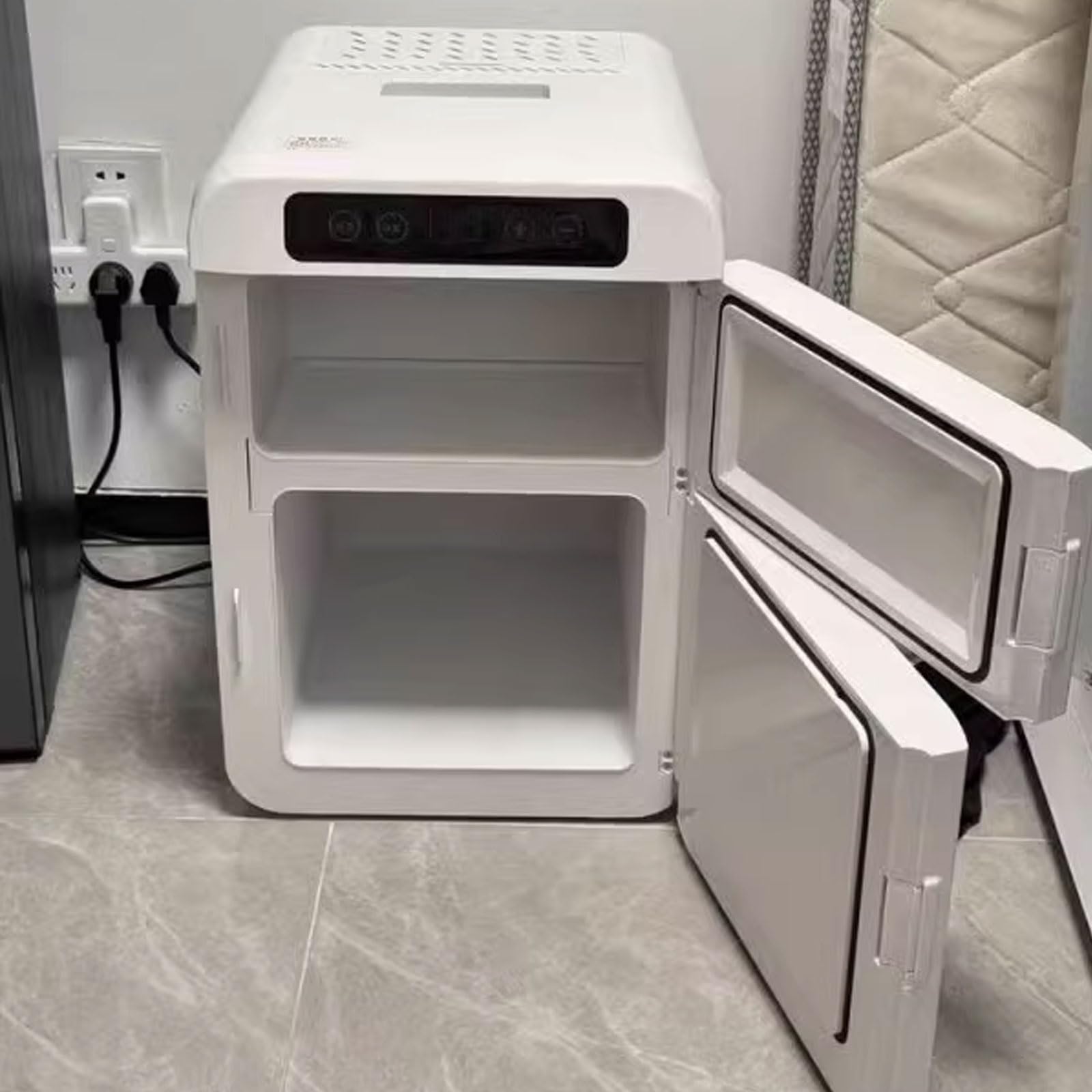 Frigo Camping Glaciere Compression Glacière Electrique 26 L Vertical/Horizontal, Congélateur/Réfrigérateur -16 À 6℃ for Maison Ou Bureau 12 V/24 V/220 V