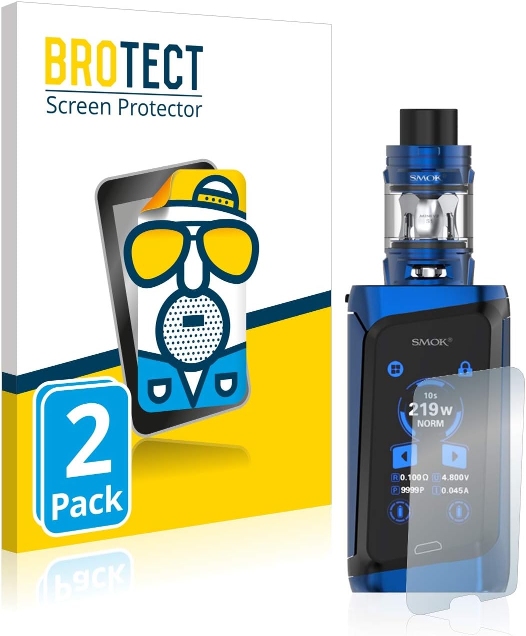 brotect 2-Pack Screen Protector Anti-Glare compatible with Smok Morph 219 Screen Protector Matte, Anti-Fingerprint Protection Film