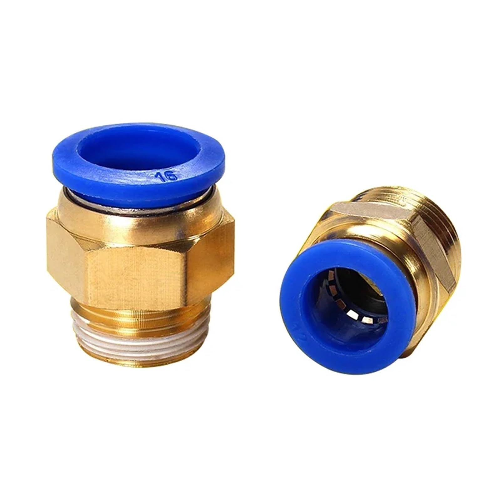 BALYDLUL 5PCS Pneumatic Air Connector Fitting 4mm 6mm 8mm 10mm 12mm Thread 1/8" 1/4" 3/8" 1/2" Air Hose Fittings Pipe(PC6-04 (1I2))