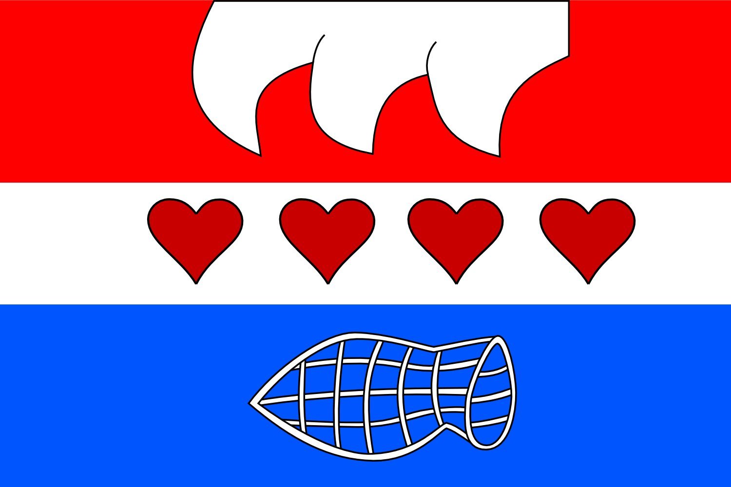 Drapeau XL Borovnice Rychnov nad Kneznou pavillon municipal république tchèque