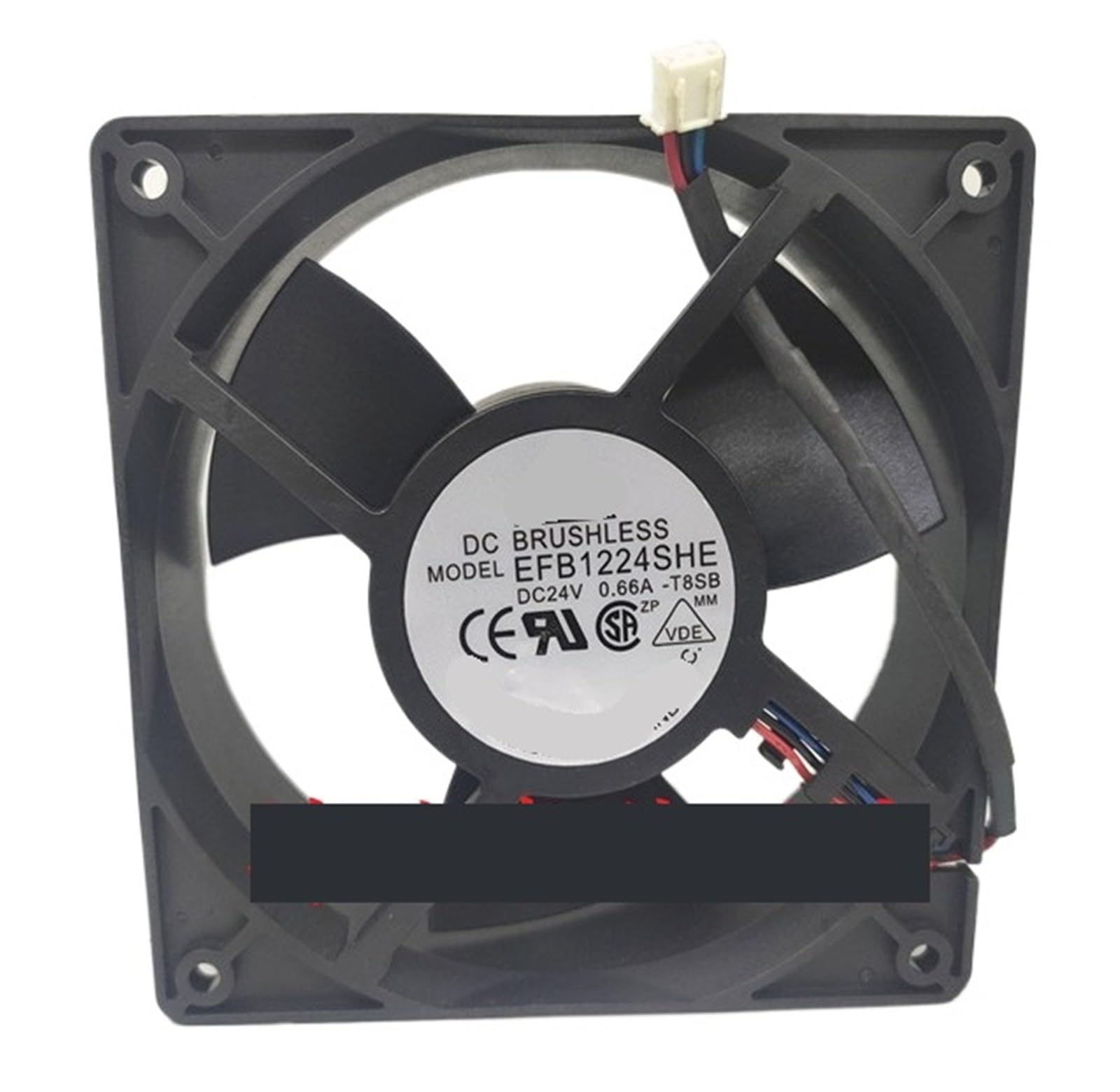 Ventilateur de refroidissement EFB1224SHE 3 fils pour résoudre les surchauffes de serveur