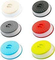 Vista 7 de Cubierta plegable para salpicaduras de microondas, 10.5 pulgadas, apta para lavavajillas, cubierta para plato de microondas con ventilación de Beige