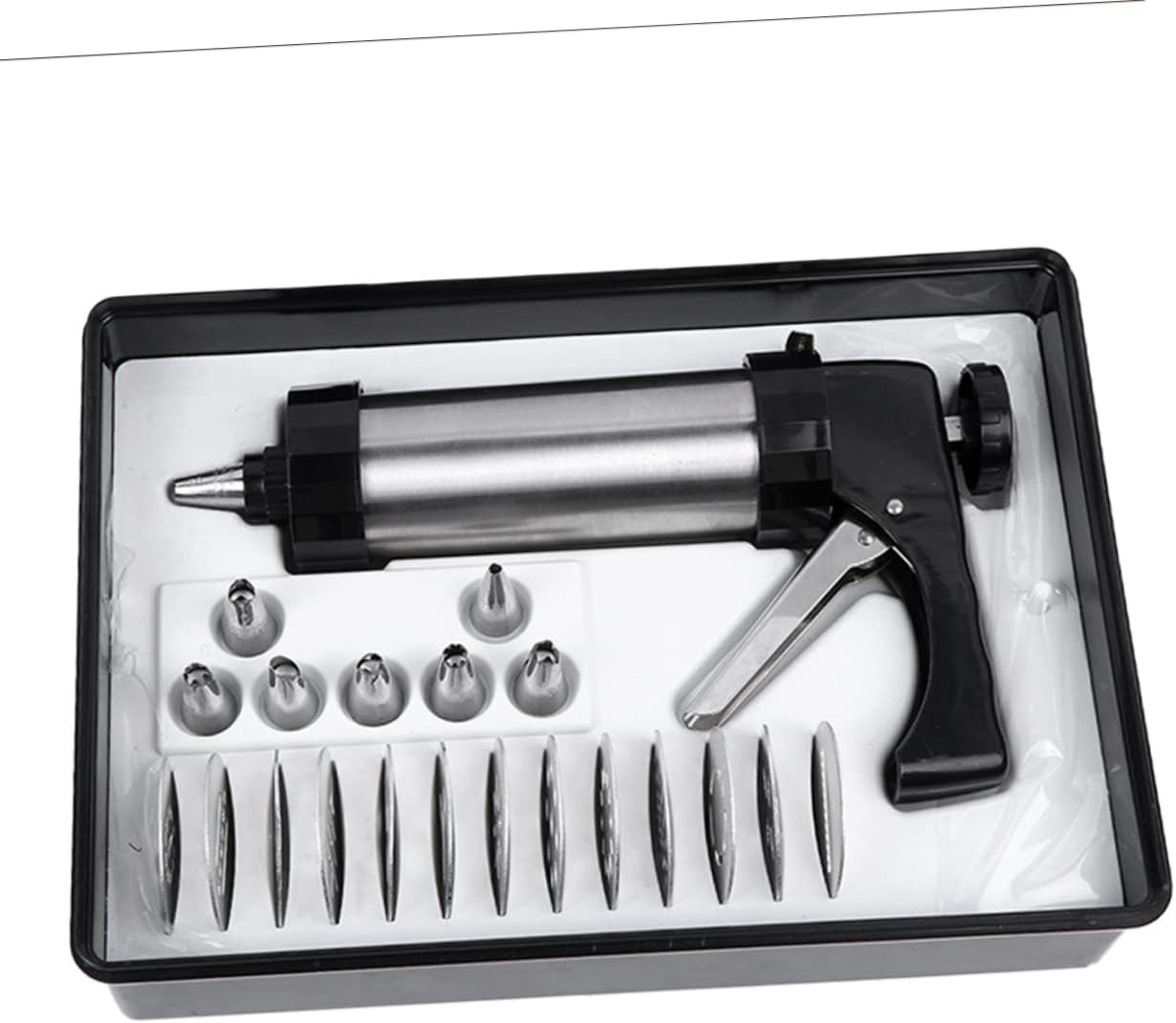 Alipis 21pcs Ergonomic Cookie Press Kit Baking Supplies Cake Decorating Tools Piping Tips Dessert Decorator