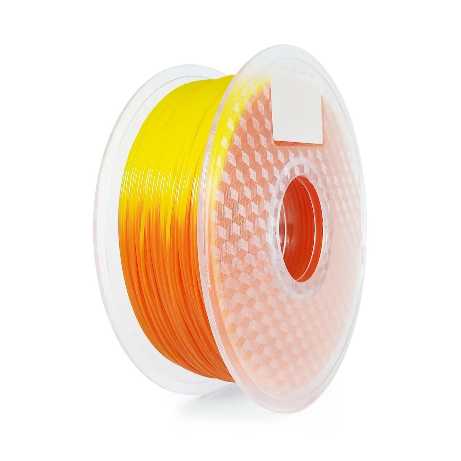 Filamento de impresión 3D PLA 1,75 mm que cambia color y temperatura filamento de impresión 3D(Orange turns yellow)