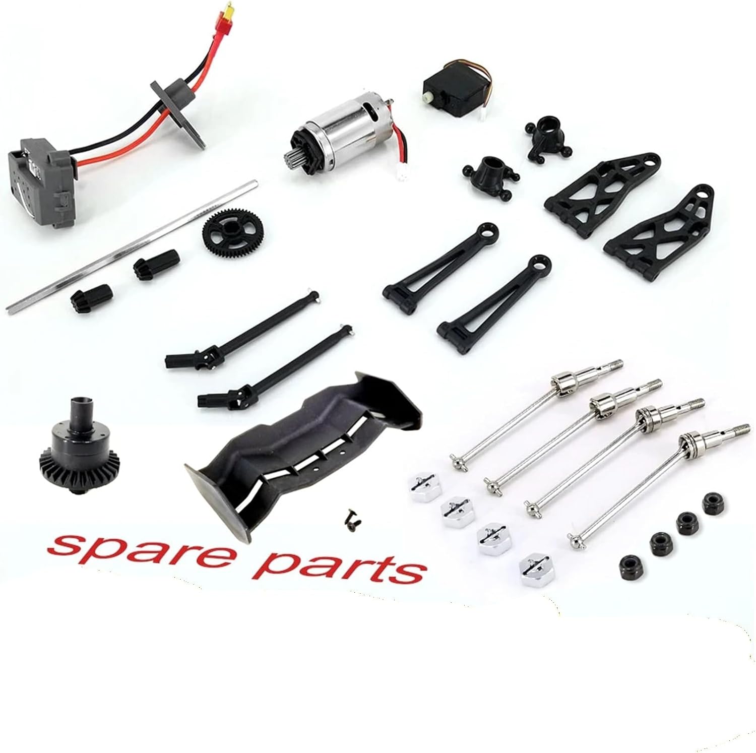 JMRC BISON/VIPER RC Truck Replacement CVD Drive Shaft Motor ESC Arms Steering Cup Ect S909 S910 Spare Parts