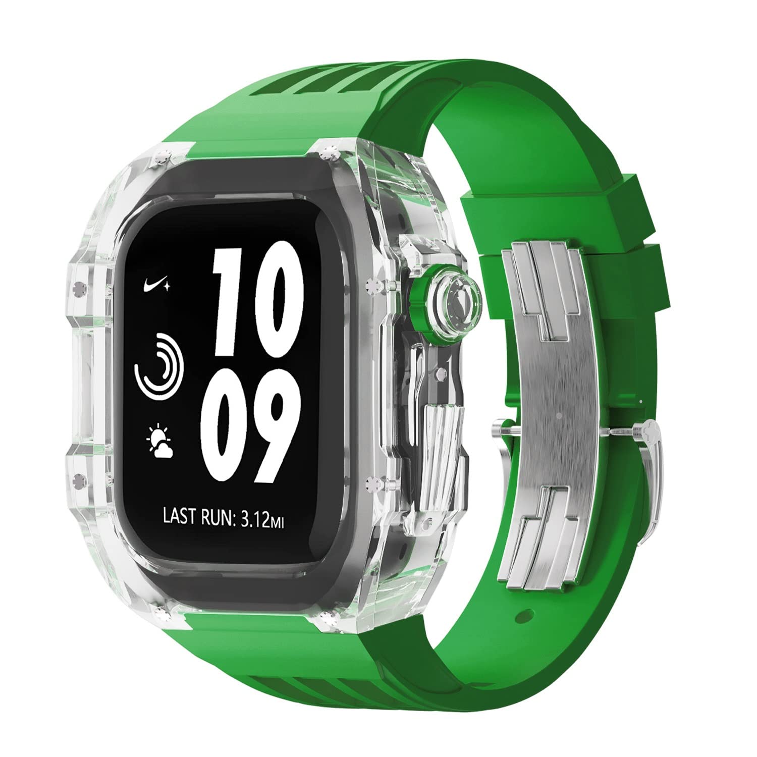 Protéger Apple Watch 45mm 44mm sans masquer son design : kit boîtier agate INFRI - 8