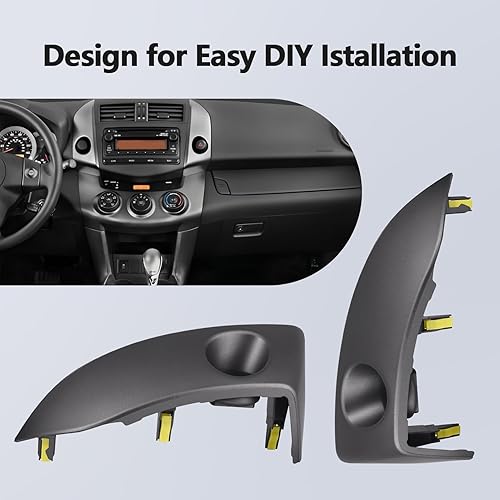 Miniatura 4 de Tira de cubierta central de salpicadero para Toyota RAV4 Base Limited EV Sport 2006-2012 modelos seleccionados, panel de instrumentos central