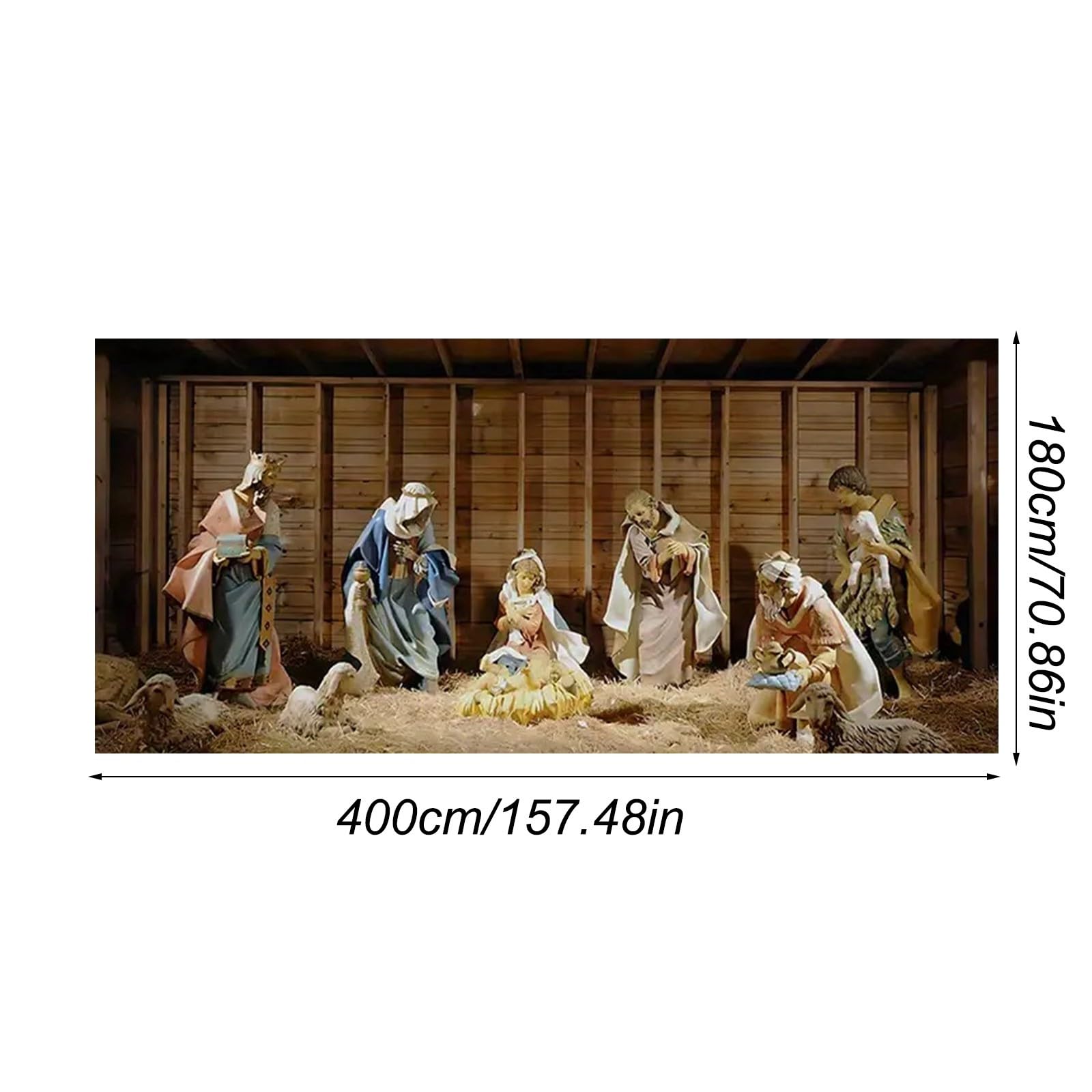 Fahne Weihnachts-Garagentor, Weihnachtsbaum, Garagentor, abgedeckt, 6 x 13 Fuß, großes Hofschild, Winter, für drinnen und draußen, Wand, Tür, Party-Dekoration