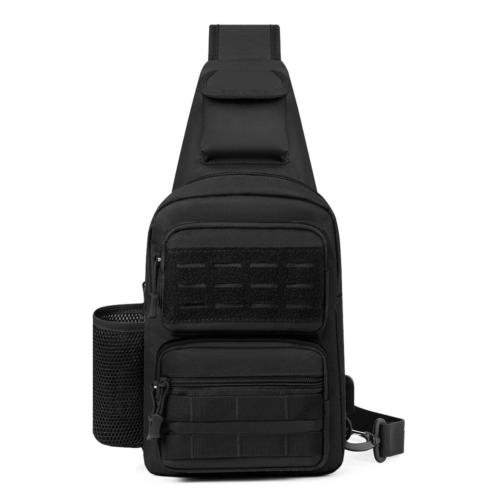 HUNTVP Sac Bandoulière Homme, Sac à Poitrine Sacoche Bandouliere Tactique Sacoche Banane Sacs à Dos Porté Travers pour Homme Femme Voyage Randonnée Camping Trekking