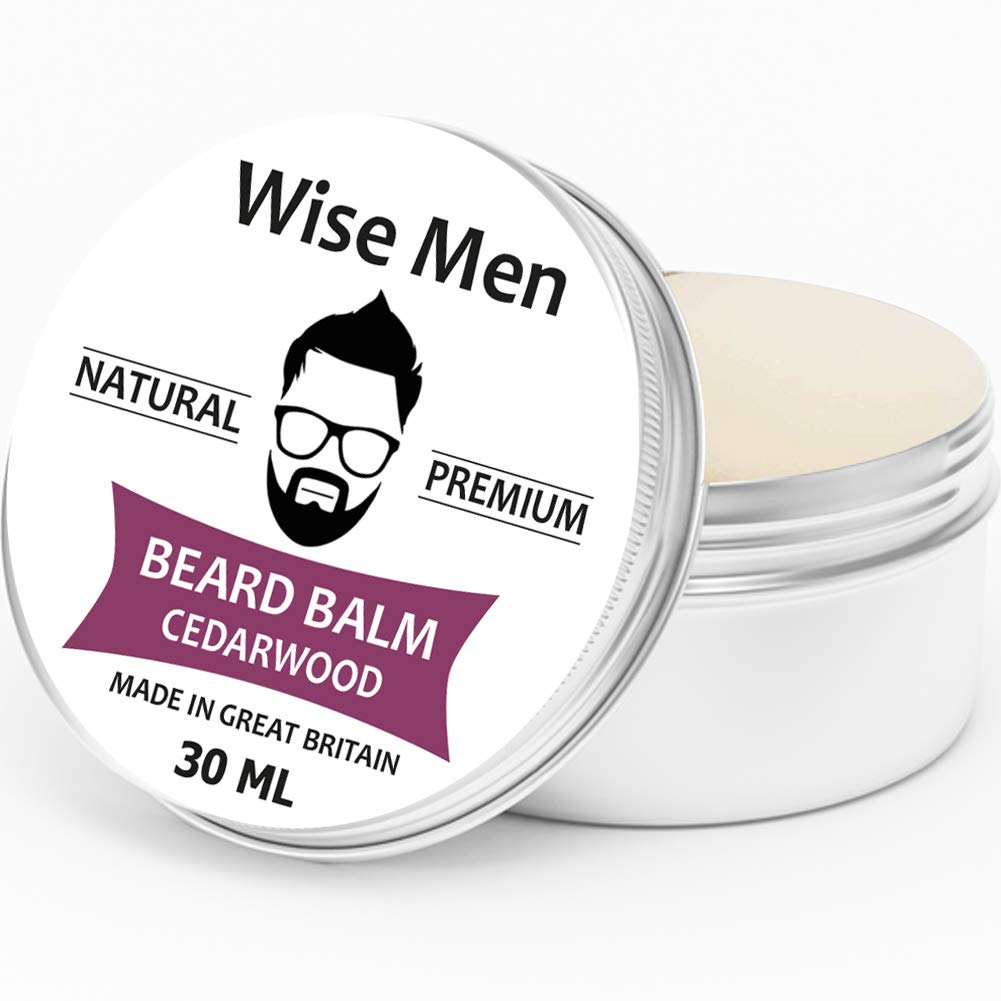 Beard Balm 30ML | Contains Natural ingredients | 7 Scents to choose | Moisturising & Conditioning | 30ml | UK Made (Cedarwood)