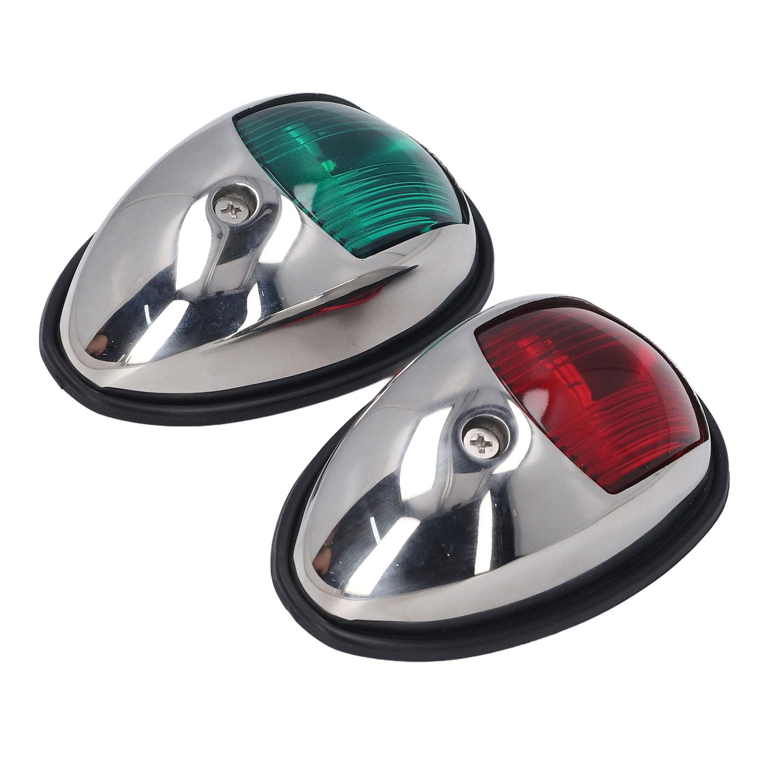 Luci di navigazione per barca, luce LED rossa e verde, impermeabile, in acciaio inox SS316, DC12V 24V, 1.2W, 112.5°, USCG 2NM