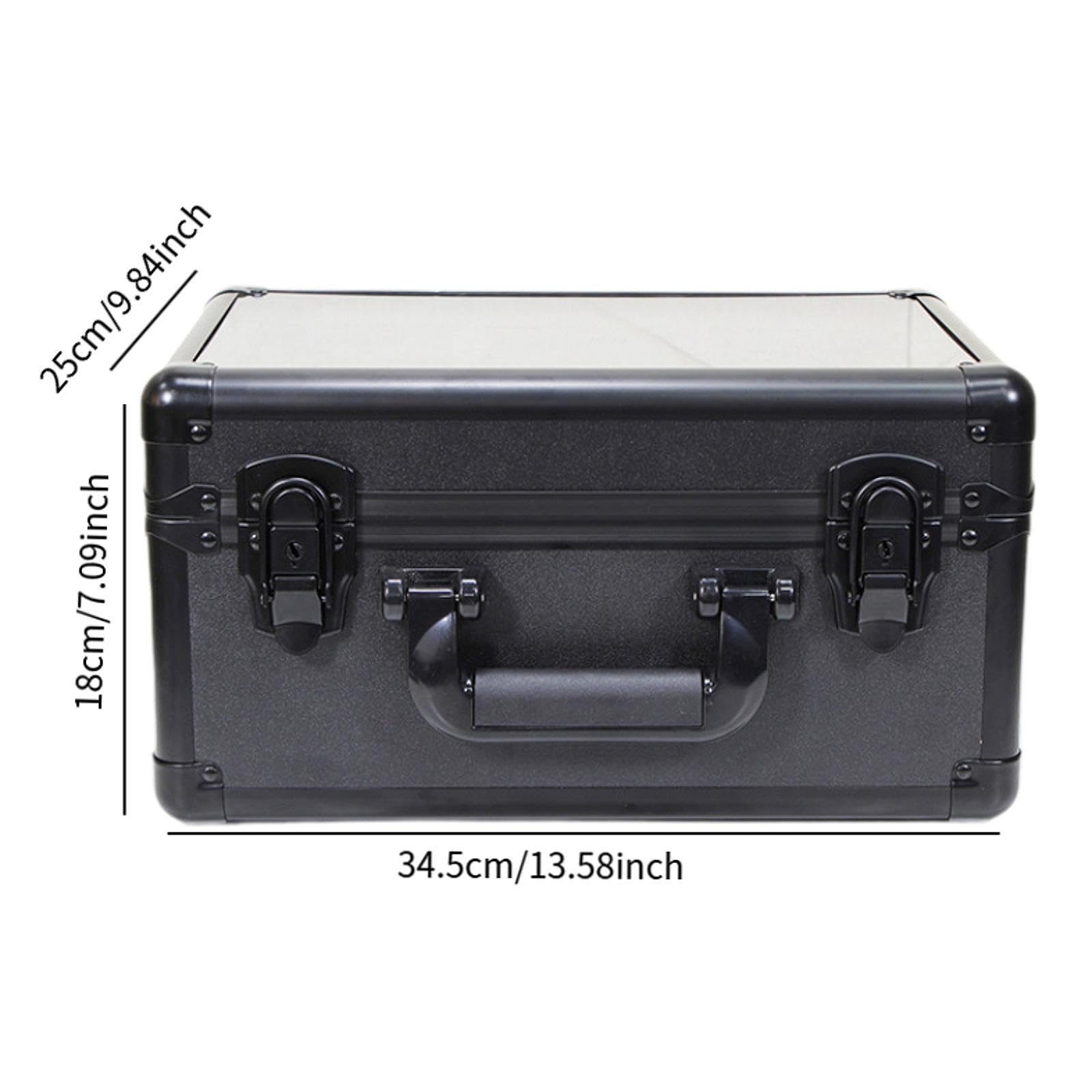 Qianly Boîte de Rangement pour Cartes Gradées, étui de Transport pour Cartes, Porte-cartes Robuste, 3 Emplacements, étui pour Cartes de Sport, avec Serrures