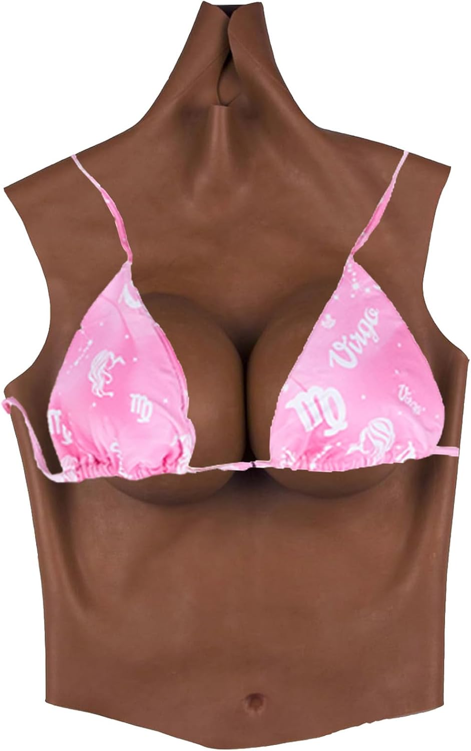 Silicone Breastplate Half Body Silicone Breast Plates Crossdresser C-H Cup for Transgender Silicone Filler