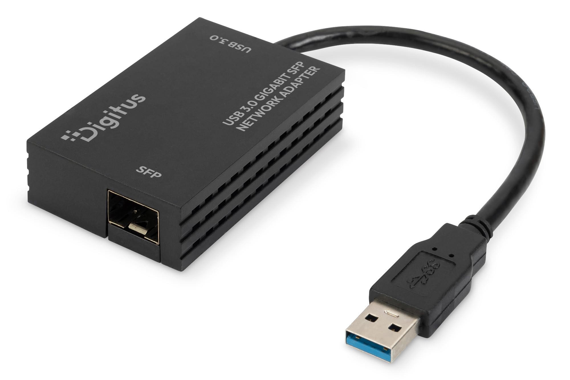 DIGITUS USB 3.2 Gen1 SFP Glasfaser-Netzwerk-Adapter – 1000 Mbit/s