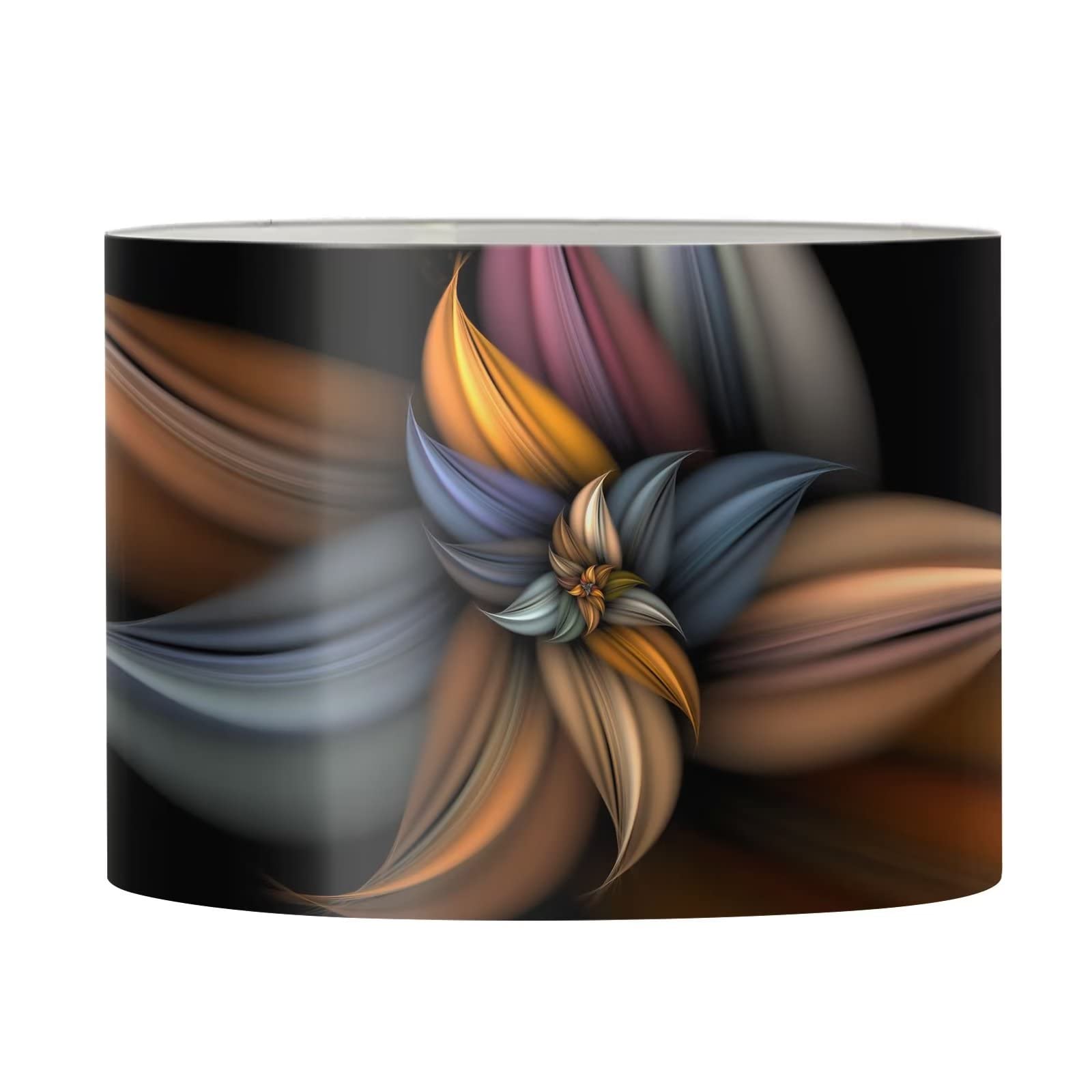 Suhoaziia Abstract Flower Print Bedside Lampshade Table Lamp Shade Lightshade for Home House Decoration