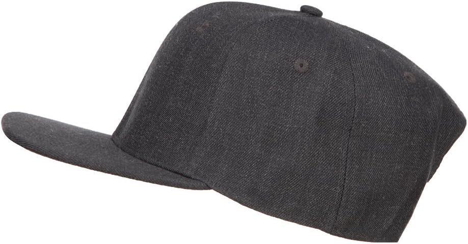 e4Hats.com Wool Blend Flat Bill Snapback Cap