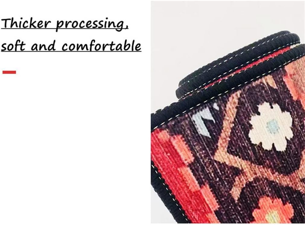 Washable Kitchen Rug Coffee Table Rug Entry Door Mat Bedroom Floor Long Rug Bathroom Home Decor Lint Free Mat(E,50cmx160cm)