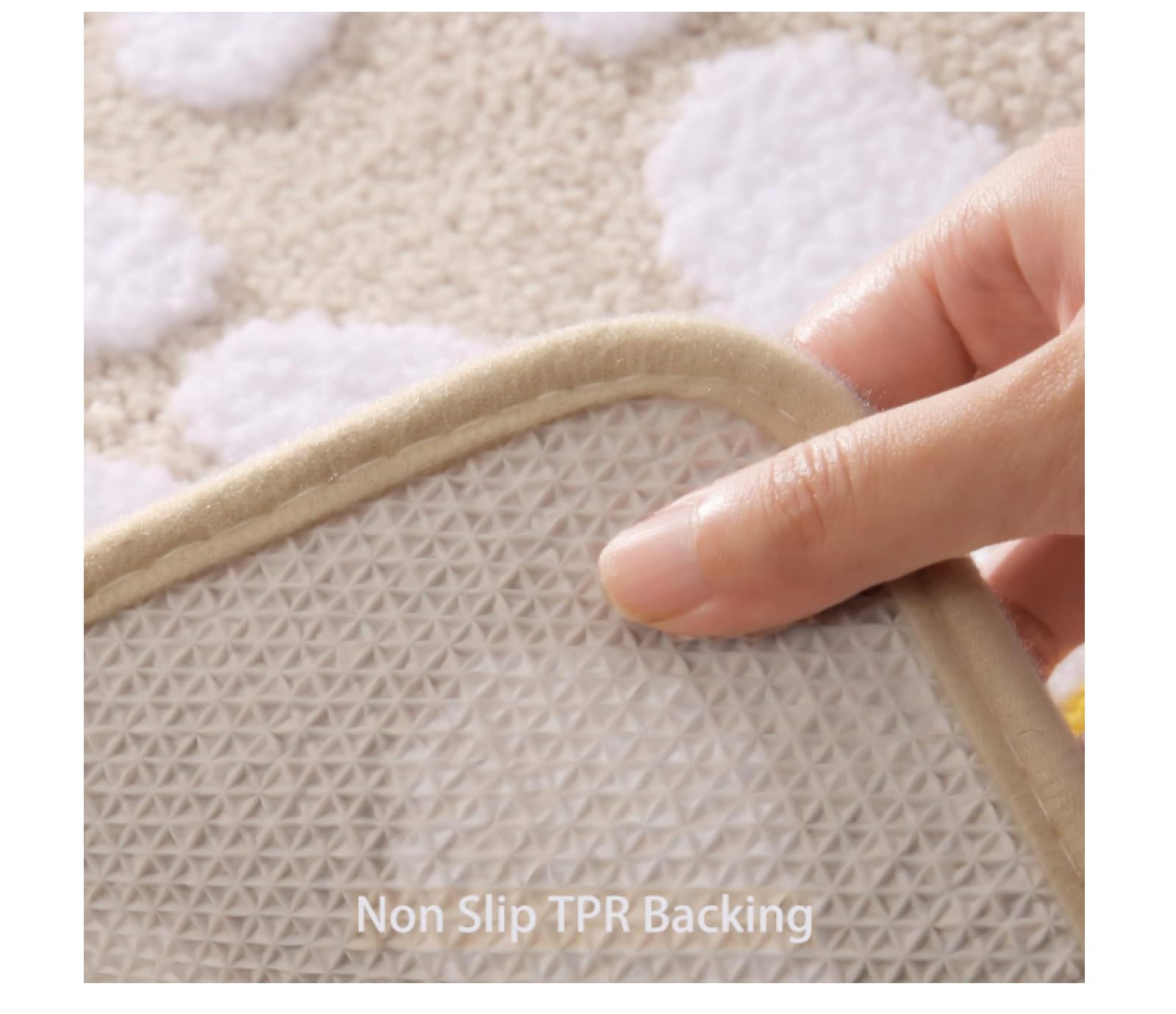 KKTONGXI Blumenteppich Badezimmer 40x120cm - Rutschfester Blumen Teppich Waschbar