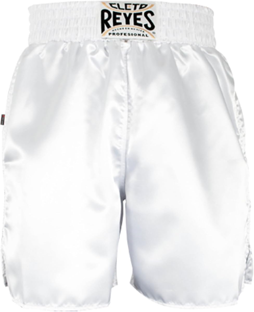 CLETO REYES Pantalones cortos de boxeo para hombre, uniforme de entrenamiento, ropa de fitness de competición profesional, ropa de lucha, satén