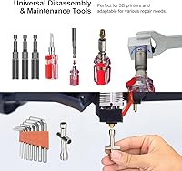 Vista 7 de Kit de herramientas de impresora 3D de 82 piezas con estuche, herramientas de impresión 3D con accesorios de herramienta de desbarbado, kit