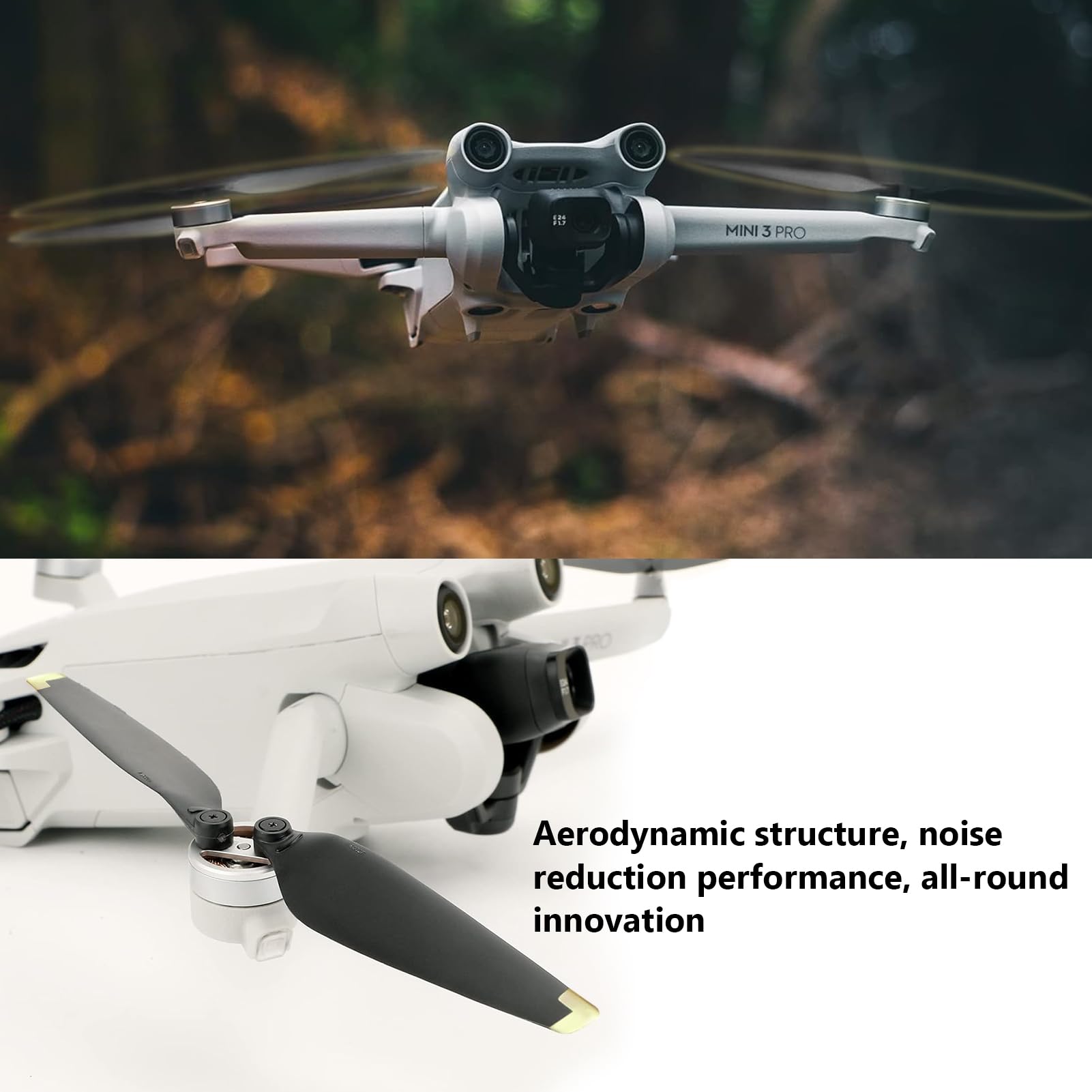 Lot De 16 Hélices à Faible Bruit Pour DJI Mini 3 Pro/RC - Lames De