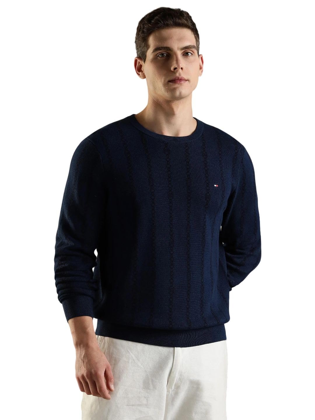 tommy hilfiger Men's Cotton Crew Neck Pullover Sweater-picture-31