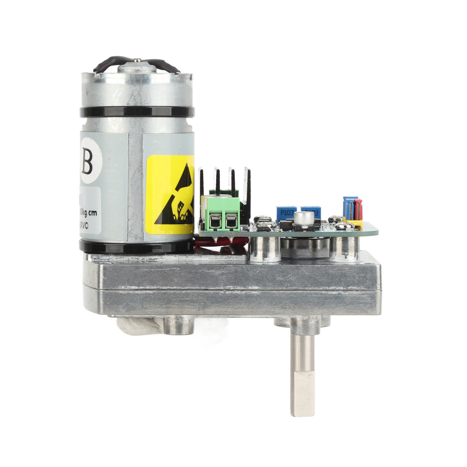 POENVFPO Servomotore Ad Alta Potenza da 12-24 V 180 Kg.cm, Servo Robot con Funzionamento per Sistemi Remoti Futaba JR Hitec