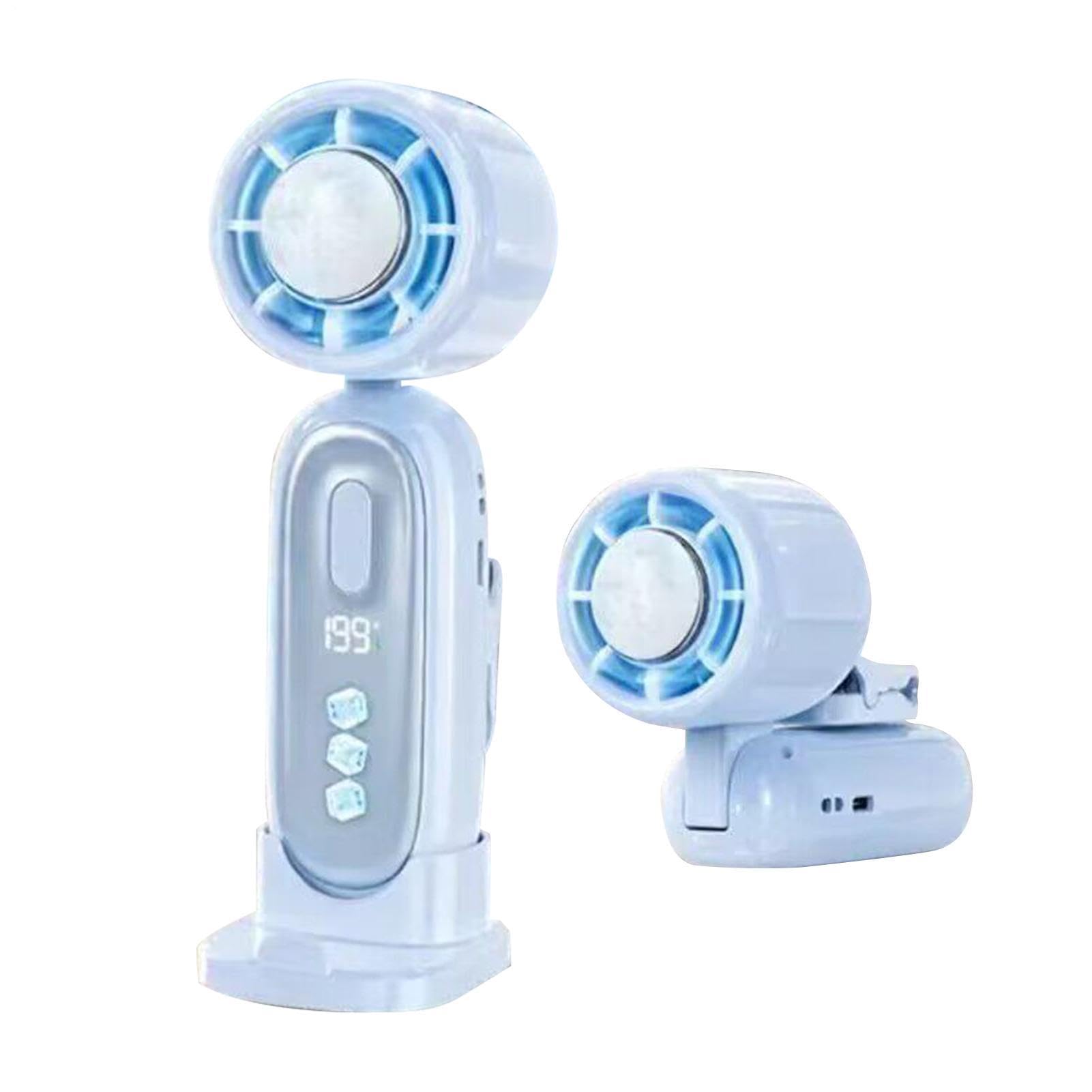 Mini ventilateur à main rechargeable pliable avec écran LED et batterie longue durée