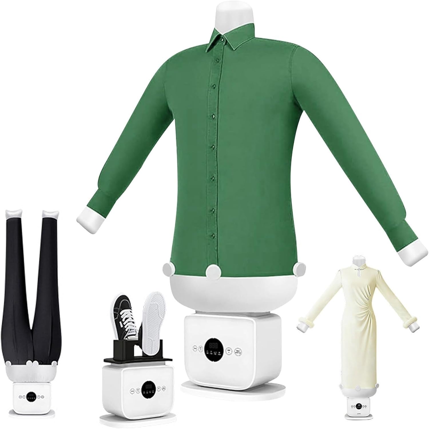 Automatic Steam Iron, Touched Iron Machine, Hands Free Clothes Dryer, 360° Without Blind Spots Drying, 8 Minutes Quick Ironed Dry(B)