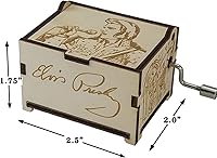 Vista 4 de TheLaser'sEdge, Elvis Presley Mini caja de música personalizable - Sexy