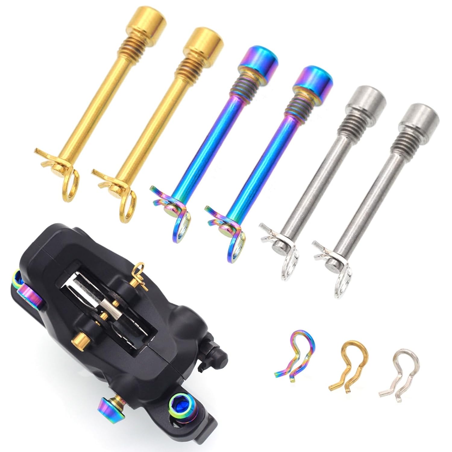 Titanium Bolts for Bike Disc Brake Pads | Threaded Pins Inserts Screw, Disc Brake Pad Pin Axle Bolt, For Threaded Hydraulic Disk Caliper