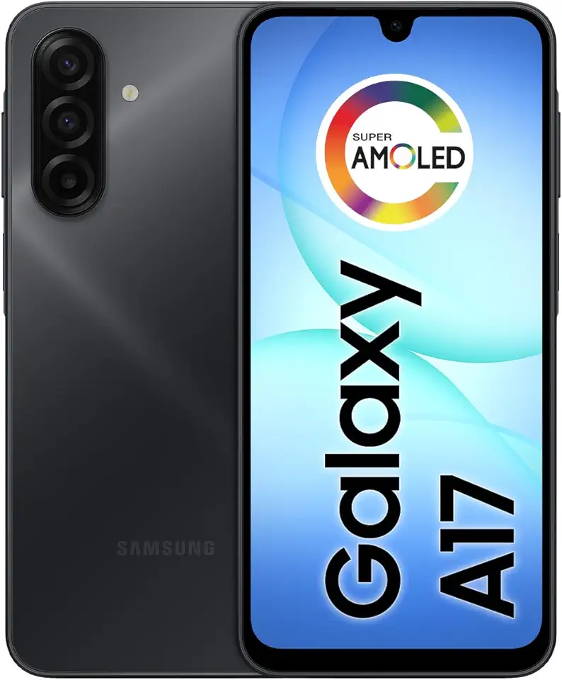 Celular Samsung Galaxy A17, 128GB, 4GB, 50MP Tela 6.7", IP54 - Preto