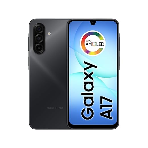 Celular Samsung Galaxy A17, 128GB, 4GB, 50MP Tela 6.7", IP54 - Preto