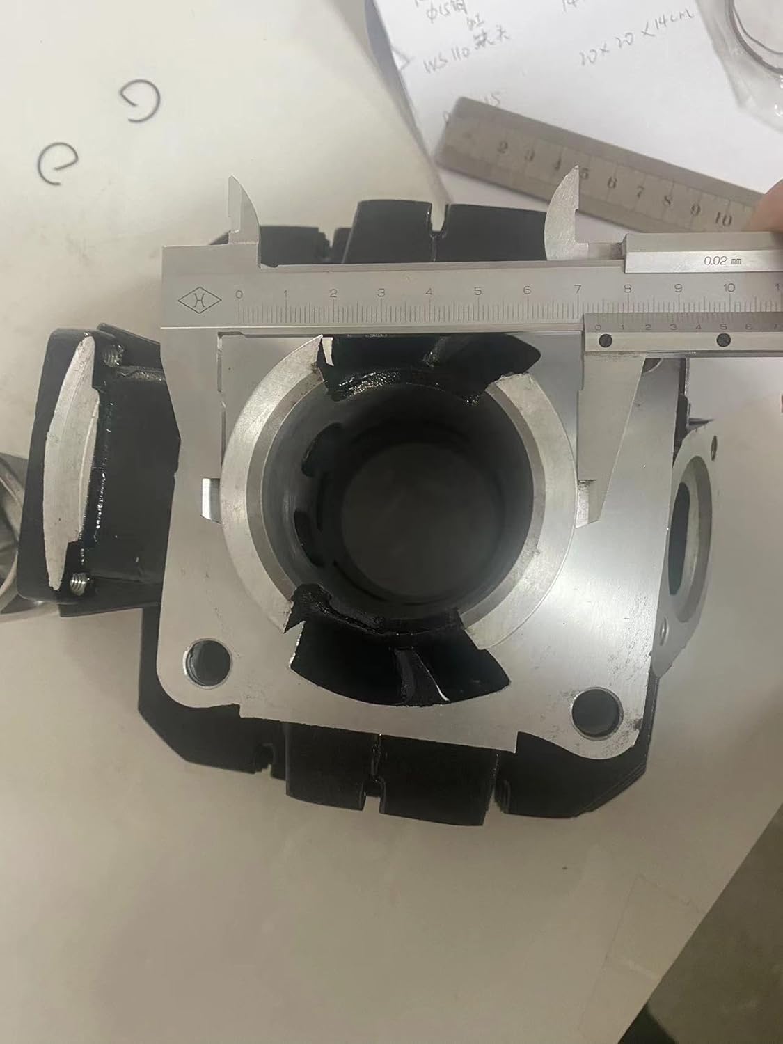 Engine Parts Cylinder gasket Piston Ring Set, Bore Size 54mm Piston Ring Kit Replacement Fit for YAMAHA RXS115 RXZ115 YT115 RX115 115cc