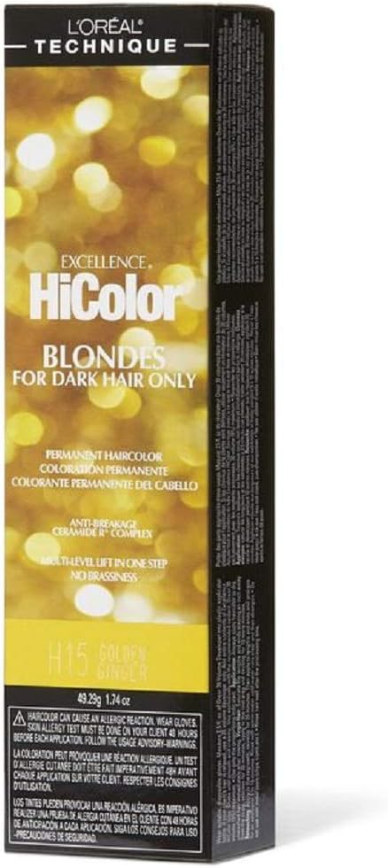 Loreal Excel Hicolor H15 Tube Golden Ginger 1.74oz